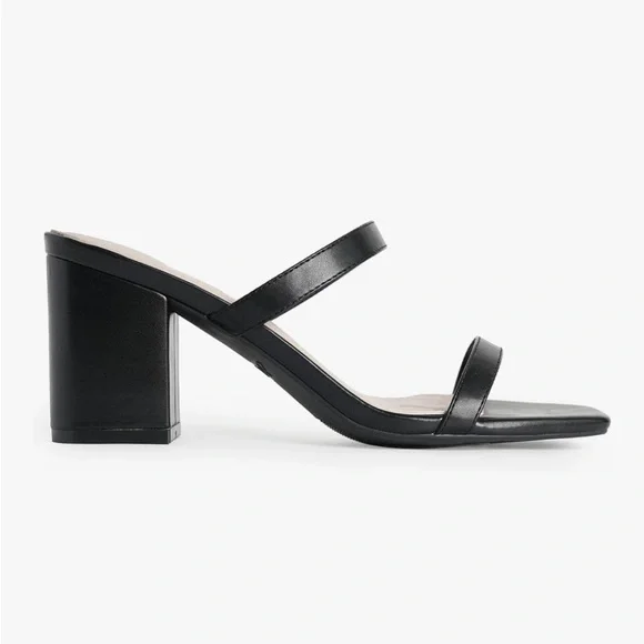 Elegant Black Women's Block Heels - Picture 2 of 10